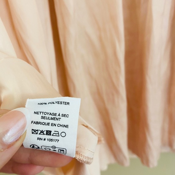 Ulla Johnson NWT Peony Pink Liv Plissé Satin Ruffle Sleeve Blouse Size 2 - Picture 12 of 13